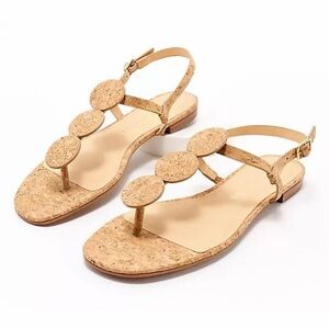 Jack Rogers Women’s Worth Flat Thong Sandals Cork NIB Size 9.5